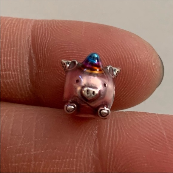 NWOT Flying Unicorn Pig Charm Sterling Silver 925 - Picture 6 of 13